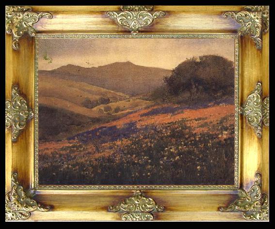 framed  unknow artist California landscape, Ta039